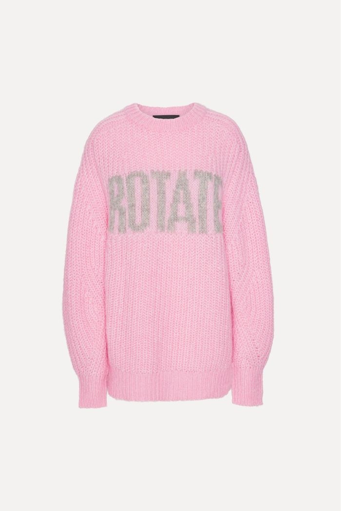 Rotate, Knitted Logo Sweater, Lilac Sachet